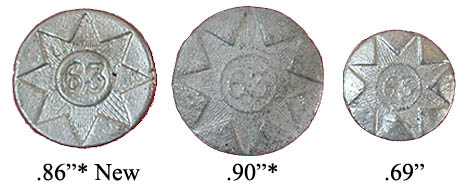 63rd Regt Buttons